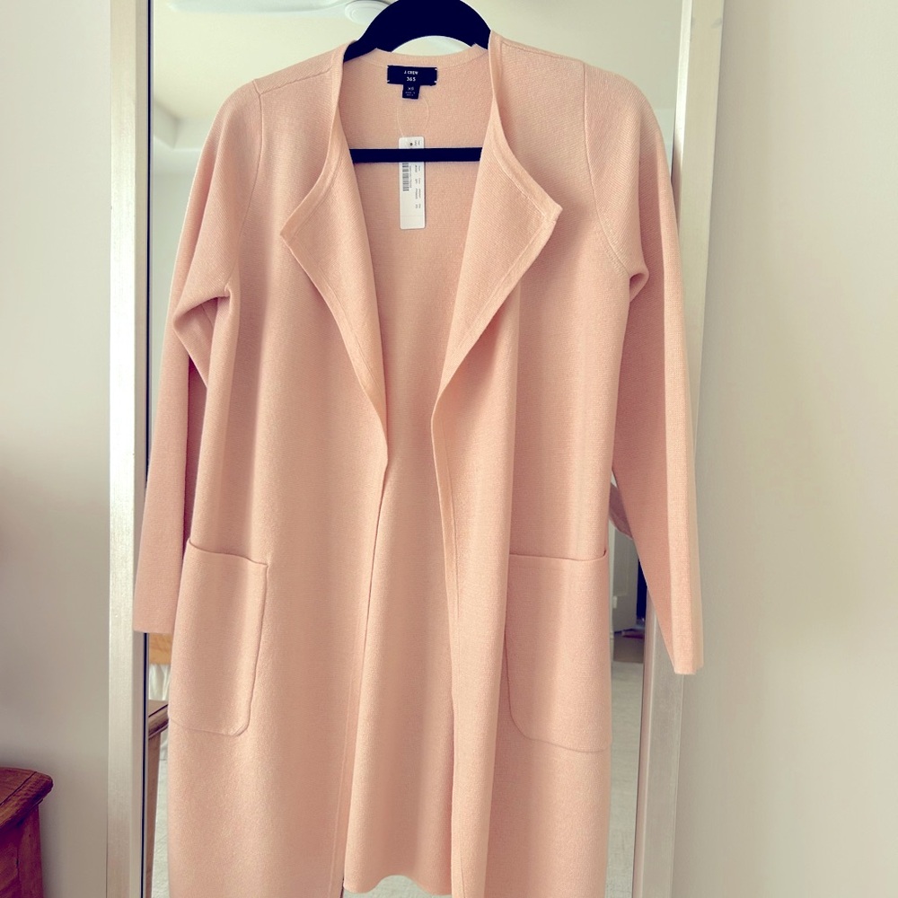 Pale pink Duster Jacket/Sweater